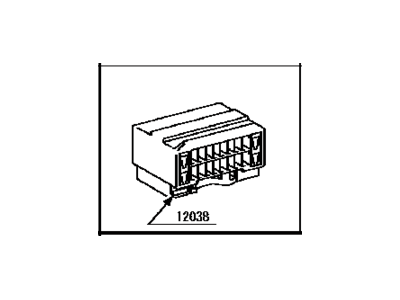 Toyota 90980-12038 Housing, Connector F