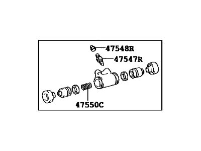 2009 Toyota Corolla Wheel Cylinder - 47550-12120