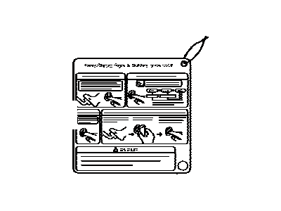 Toyota 89616-20060 Label, Push Start Information