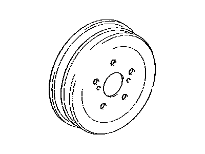 Toyota 42431-12300 Rear Brake Drum Sub-Assembly