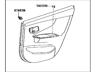 Toyota 67620-12G42-B1 Panel Assembly, Front Door