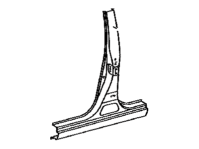 Toyota 61312-12500 Panel, Rear Body Front Outside, LH