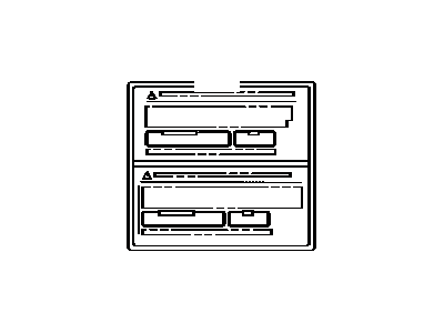 Toyota 88723-12170 Label, Cooler Service Caution