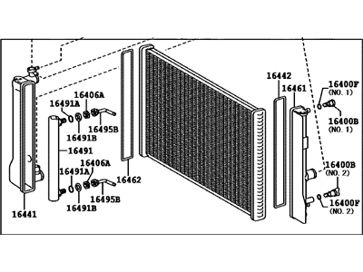 Toyota 16410-22160 Radiator Assembly