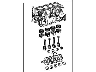 Toyota 11400-37081 Block Assembly, Short