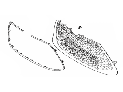 Toyota 53102-02290 Radiator Grille Sub-Assembly