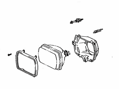 Toyota 04818-35020 Headlamp Kit, W/O Sealed Beam, Lh