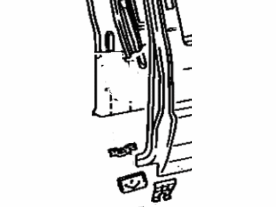 Toyota 61504-89105 Pillar Sub-Assy, Rear Inside, LH