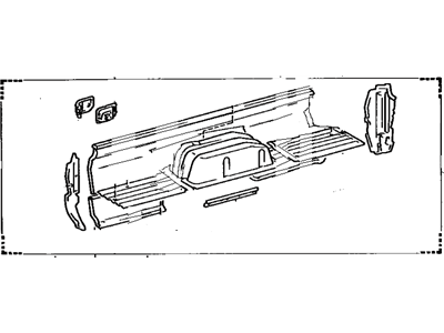 Toyota 65500-89204 Panel Assembly, Rear Body Side, RH