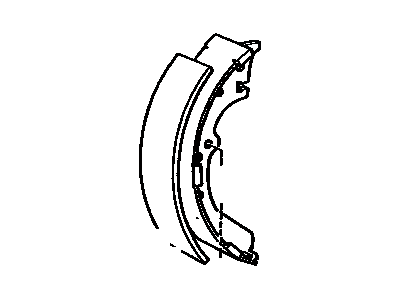 Toyota 47655-30050 Lining, Rear Brake Shoe