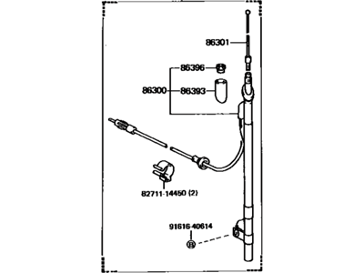 1987 Toyota 4Runner Antenna - 86300-39085