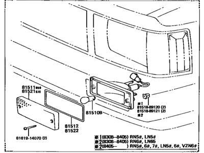 Toyota 81510-89127 Lamp Assy, Front Turn Signal, RH