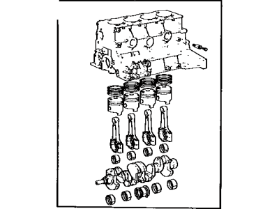 Toyota 11400-54060 Block Assembly, Short