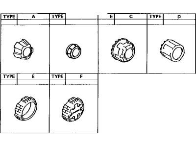 Toyota 42603-35120 Wheel Hub Ornament Sub-Assembly