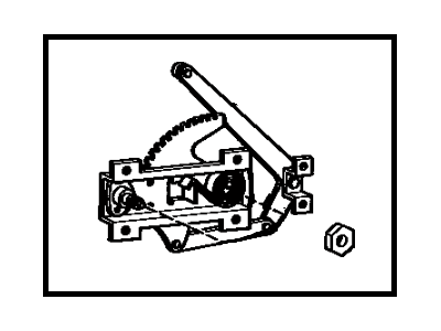 Toyota 69803-90352 Regulator Sub-Assembly, Rear Door Window, RH