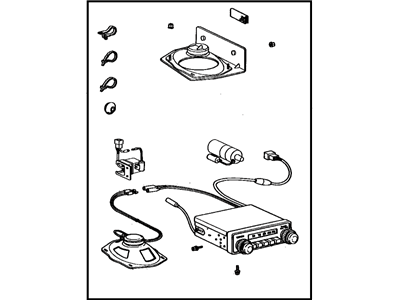 Toyota 86011-60031 Radio & Setting Parts Set