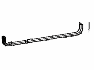 Toyota 67496-60010 Channel, Canvas Door Weatherstrip Under Hold