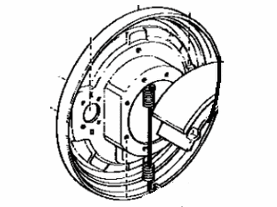 Toyota 47041-60022 Plate Sub-Assembly, Brake Backing, Front LH