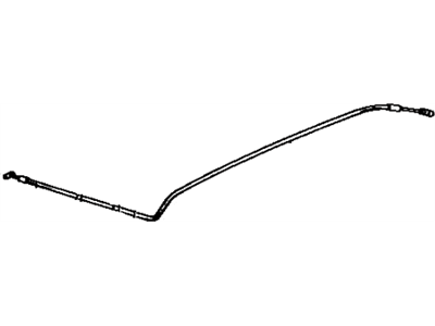 1980 Toyota Land Cruiser Hood Cable - 53620-90351