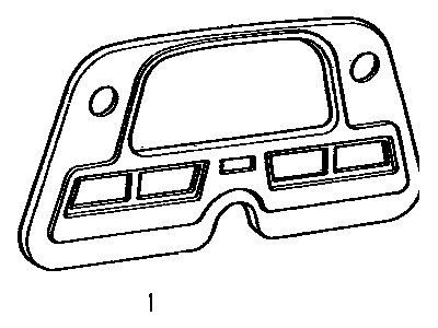 Toyota 83134-60010 Cover, Combination Gage
