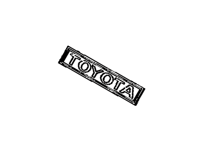 Toyota 75450-60011 Rear Name Plate, No.1