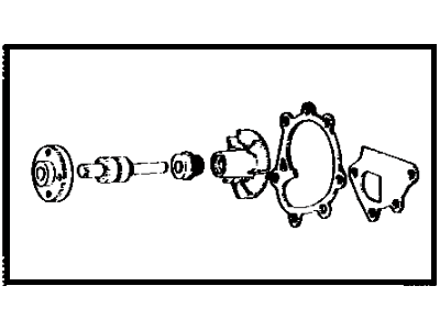 1969 Toyota Land Cruiser Water Pump - 04161-60090