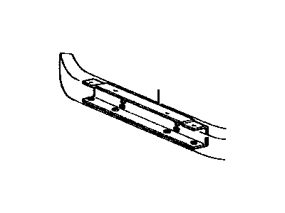 Toyota 52131-60010 Reinforcement, Front Bumper