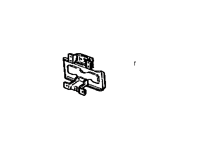 Toyota 75102-60020 Bracket Sub-Assembly, Rear License Plate