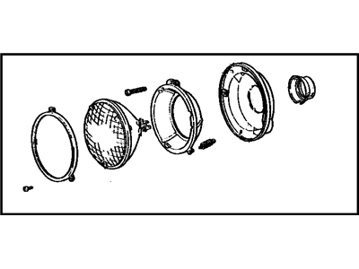 Toyota 81110-60090 Driver Side Headlight Assembly