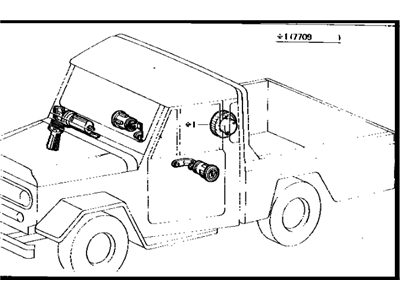 1973 Toyota Land Cruiser Door Lock Cylinder - 69500-60140