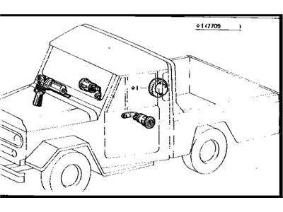 1978 Toyota Land Cruiser Door Lock Cylinder - 69005-69015