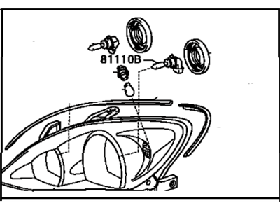 2006 Toyota Camry Headlight - 81130-33550