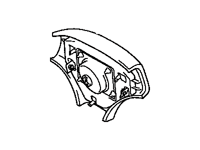 Toyota 45130-33323 Button Assembly, Horn