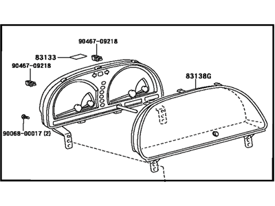 Toyota 83800-0W262 Meter Assembly, Combination