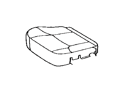 Toyota 71071-3T090-E1 Front Seat Cushion Cover, Right(For Separate Type)