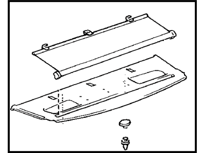 Toyota 64330-33330-E0 Panel Assy, Package Tray Trim