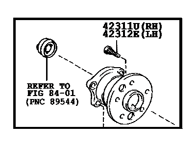 2002 Toyota Camry Wheel Bearing - 42410-33050