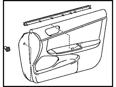 Toyota 67610-3T031-B0 Board Sub-Assy, Front Door Trim, RH