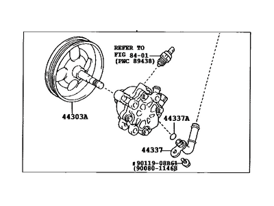 2006 Toyota Camry Power Steering Pump - 44320-33140