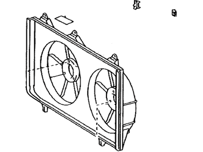 2004 Toyota Solara Fan Shroud - 16711-0A170