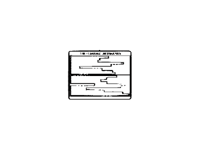 Toyota 42661-33621 Label, Tire Pressure Information