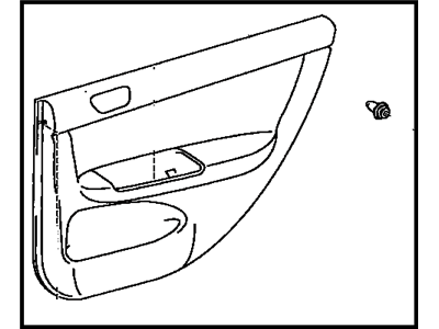 Toyota 67640-33710-E0 Board Sub-Assy, Rear Door Trim, LH