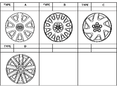 Toyota 42602-33090 Wheel Cover