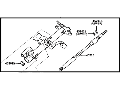 Toyota 45250-33570 Column Assy, Steering