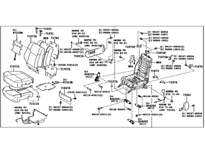 Toyota 71100-33B20-E2 Seat Assembly, Front RH