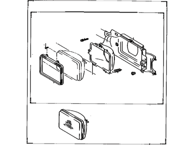 1989 Toyota Tercel Headlight - 81110-16370