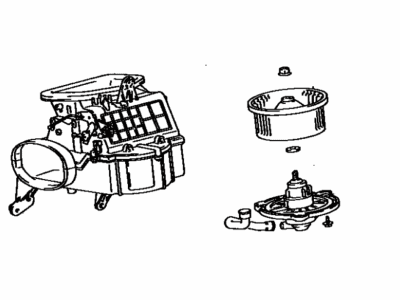 Toyota 87130-16120 Blower Assembly, Heater, Front