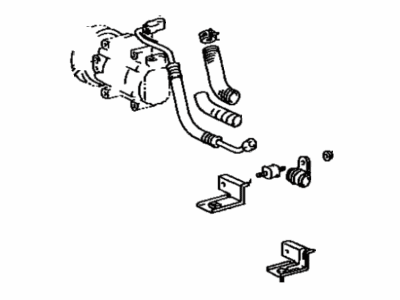 Toyota 88703-16010 Hose Sub-Assy, Discharge