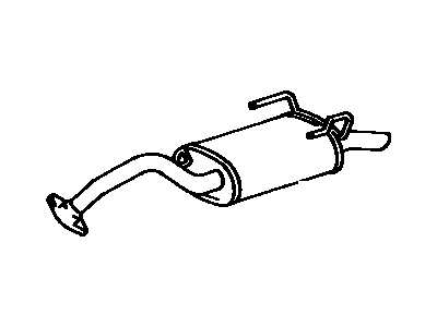 Toyota 17430-11160 Exhaust Tail Pipe Assembly