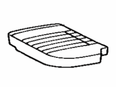 Toyota 71076-16040-05 Rear Seat Cushion Cover, Left (For Separate Type)